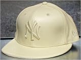 New York Yankees White Leather New Era 59/50 Fitted Cap