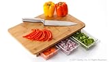 Mocubo Bamboo Chopping Board With Drawers