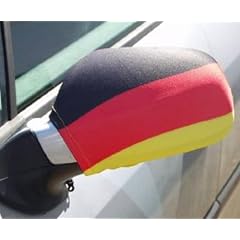 BRUBAKER Au�enspiegelflagge f�r PKWs, Vans und Gel�ndewagen, Deutschland-Fahnen Design, Spiegelflagge, Aussenspiegelflagge