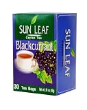 Sun Leaf Black Currant Tea, 30-Count Tea Bags (Pack of 24)