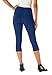 Roamans Women's Plus Size Stretch Knit Petite Capri Legging