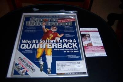Carson Palmer Usc Jsa/coa Signed Sports Illustrated - Autographed College Magazines