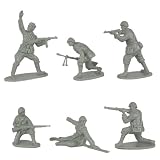WWII - Italian Infantry Plastic Army Men: 12 piece set of 54mm Figures - 1:32 ScaleIMAGE