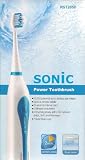 Unique Home & Travel Battery Operated Sonic Toothbrush 30,000 Vibrations P/M.Replaceable Brushead