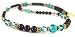 2 Piece Necklace and Earrings Set: December Blue Zircon Genuine Swarovski Crystal Pearl & Birthstone Necklace in Sterling Silver
