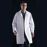Medline Knee Length Lab Coat, White, Large