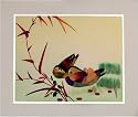 Mandarin Duck Love Birds Woven Picture