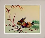 Mandarin Duck Love Birds Woven Picture