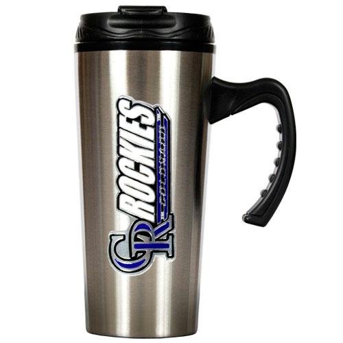 MLB Colorado Rockies 16-Ounce Stainless Steel Travel Mug