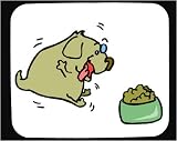 Decorated Mouse Pad with dog, food, animal, puppy