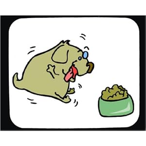 Decorated Mouse Pad with dog, food, animal, puppy