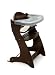 Badger Basket Embassy Wood Baby High Chair with Tray, Espresso
