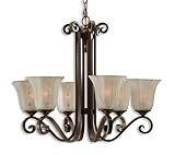 Uttrermost Lyon Bronze, 6 Lt Chandelier