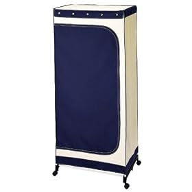 <b>30" Canvas/Navy Storage Wardrobe</b>