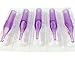 ITATOO 11RL Tattoo Tips 100pcs 11 Round Tips Purple Plastic Disposable Tattoo Tips for 1210RS, 1211RS, 1211RL Tattoo Needles (11RT)
