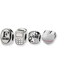 Sterling Silver Reflections Best Friends Boxed Bead Set