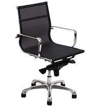 Big Sale LexMod Regis All-Mesh Low Back Conference Office Chair in Black