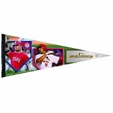 MLB Texas Rangers vs. St. Louis Cardinals 2011 World Series Player 12-by-30 Inch Premium Quality Pennant