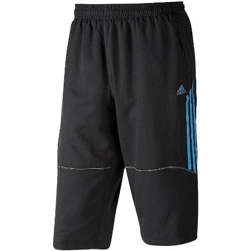 Adidas Herren Sporthose PREDATOR Woven Three-Quarter, black/sharp blue, S Preisvergleich