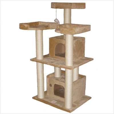 GoPetClub Cat Tree Condo Bed House Scratcher 