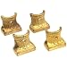4 Mantle Clock Column Holders Feet Clockmakers Parts A+