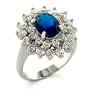 Eternal Sparkles Blue Sapphire CZ Ring