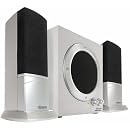 Vivanco Midgard 2.1-Lautsprecherset mit 10W RMS und Bassregler in silber/schwarz