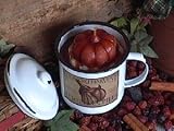 8-10oz Pumpkin Nog Enamelware Mug Soy Candle