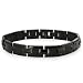 Black Tungsten Carbide Link Men's Jewelry Bracelet Sz 8"