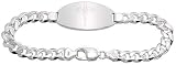 Gent's Sterling Silver Medical ID Bracelet, 13/16 (21.0 mm) wide, NICKEL FREE