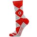 Ohio State Buckeyes Ladies Gray-Scarlet Argyle Socks