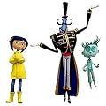NECA Coraline 3 Inch PVC Figure 3-Pack Raincoat Coraline