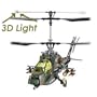 RC Advanced Apache Helicopter 3Ch Remote Control Ready To Fly - W/Light Effects