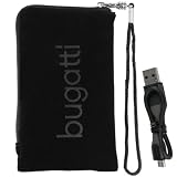 BUGATTI Tasche Samsung i9000 i9100 Galaxy S II S2 SII Wave II Omnia 7 Nexus S + besonders kleines mumbi Datenkabel
