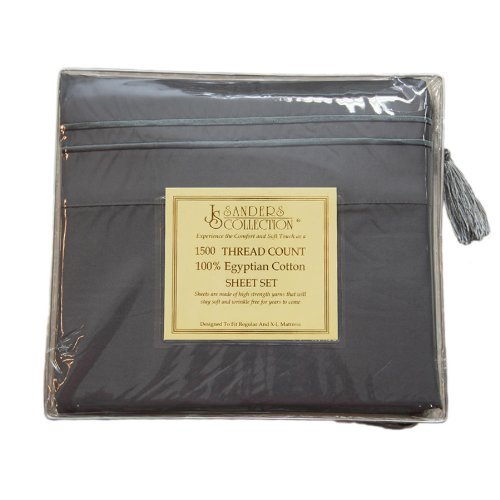 JS Sanders 1500 Series Sheet Set Queen Size Gray Find Best Cheap