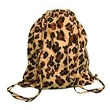 Leopard Print check plaid flannel sling bag practice gear school bag