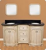 Luchesi Double Sink Antique Bathroom Vanity