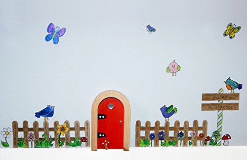 Irish Fairy Door Picket Fence Wall Art