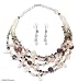 Pearl and rose quartz jewelry set, 'Rosy Rain' 2.0 W 20.1 L