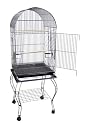 Brand New Parrot Bird Cage Cages Dome W/Stand On Wheels 20x20x58
