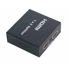 HDMI Splitter 2 fach 1zu 2 - 1 Eingang und 2 Ausg�nge - z.B. um DVD Player parallel auf Beamer und Tv anzuzeigen