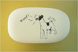 Woof! White Vinyl Eraser