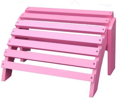 Cedar Adirondack Ottoman, Pink