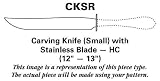 Wallace Parker House (Stainless) Carving Knife Small with Stainless Blade HC, Sterling Silver