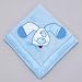 Mullins Square Kids / Teether Blanket, Blue Puppy
