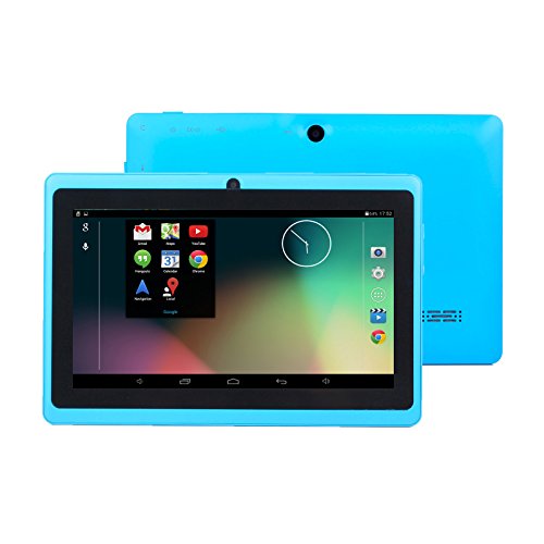Omgar Ultrathin 7 inch 16GB Tablet PC,Google Android 4.4 KitKat OS, Allwinner A33 Quad Core CPU, 800x600 Multi-touch Screen, Dual Camera, Wifi (Baby Blue)
