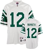 Joe Namath New York Jets White NFL Premier Throwback Jersey