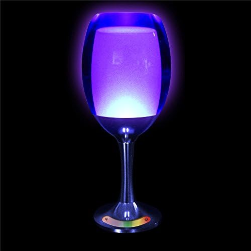 LED Mood Creator Soft Light 7 colors Changing Rechargeable USB Charging / Brightness Touch Control - Red Wine Glass Shape