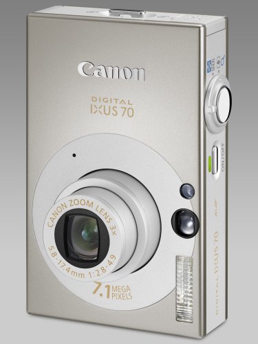 Canon IXUS 70 Digital Camera - Silver (7.1MP, 3x Optical Zoom) 2.5" LCD