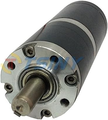 TSINY 50mm Diameter 24 Volt Electric DC Planetary Gear Motor with 300rpm 12mm Out Shaft